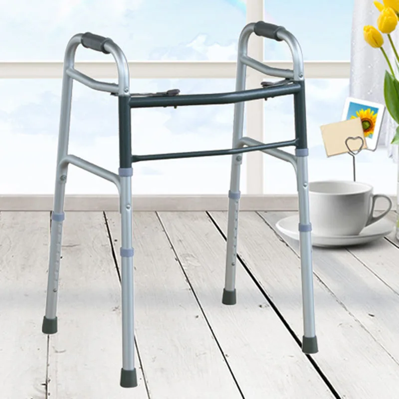 

Walker Aluminum Alloy Pulley Aids Rehabilitation Training Equipment Crutches Collapsible Height Adjustable Comfortable Walker