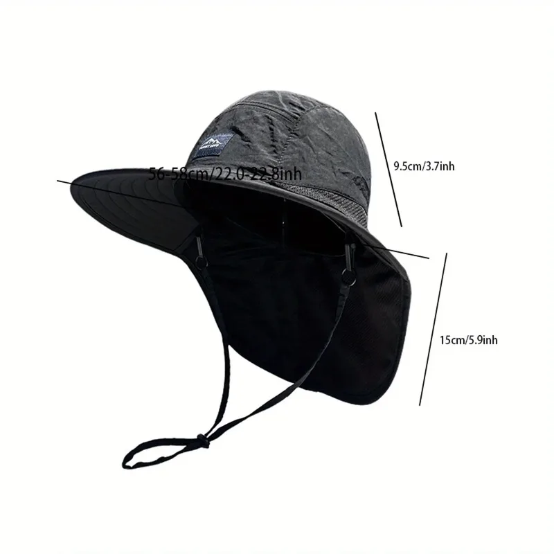 قبعة صياد السمك للحماية من الشمس في الهواء الطلق لكل من الرجال والنساء، مناسبة لصيد الأسماك والسفر والتخييم في الهواء الطلق والمشي لمسافات طويلة #3
