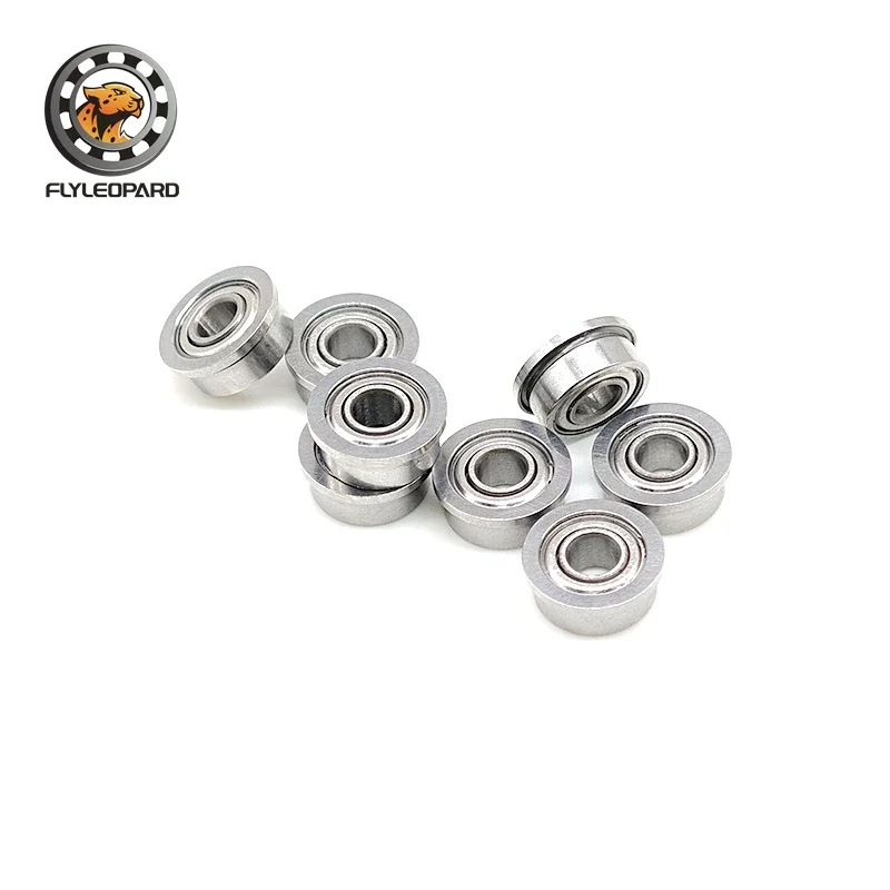 

10PCS FR2-5ZZ 3.175X7.938X3.571 mm Flange Bearings Inch Size Flanged Ball Bearings for Printer Rollers Scanner Modules