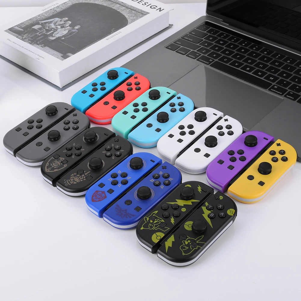

Bluetooth-Compatible Wireless Controller with Hand Strap For Switch Joy-Con Controller Gaming Controller RGB Light 3D Joystick