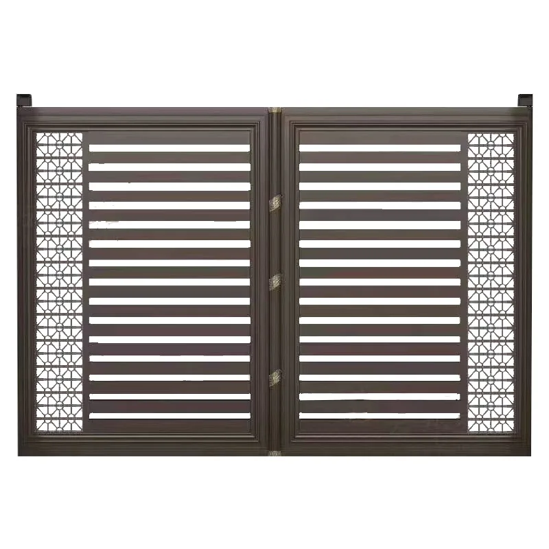 Automatic Retractable Wrought Iron Swing Gate For Courtyard Factory Priced Retractable Driveway Gate