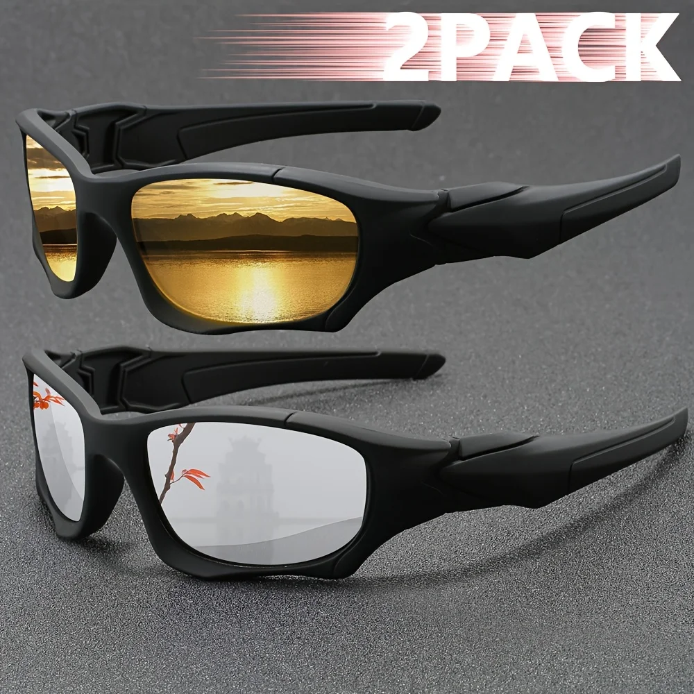 نظارات شمسية تكتيكية مقاومة للرياح لصيد السمك للرجال والنساء، ظلال مموهة كلاسيكية مع حماية من الأشعة فوق البنفسجية للقيادة في الهواء الطلق وركوب الدراجات والمشي لمسافات طويلة