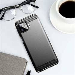 For Motorola One 5G UW Case Rubber Silicon Carbon Fiber Cover For Motorola One 5G UW Phone Case For Moto One 5G UW Case 6.7 inch