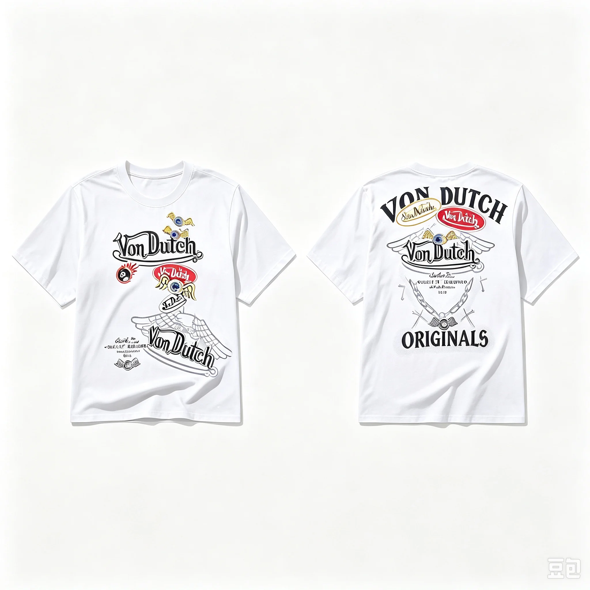 2026 Men Print T‑Shirt Gothic Wing Eye Graphic Oversized Loose Black Cotton Short Sleeve Streetwear Tees
