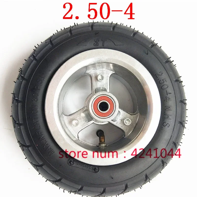 Size 2.80/2.50-4 inner and outer tyre with hub/rim  electric tricycle  skateboard wheel