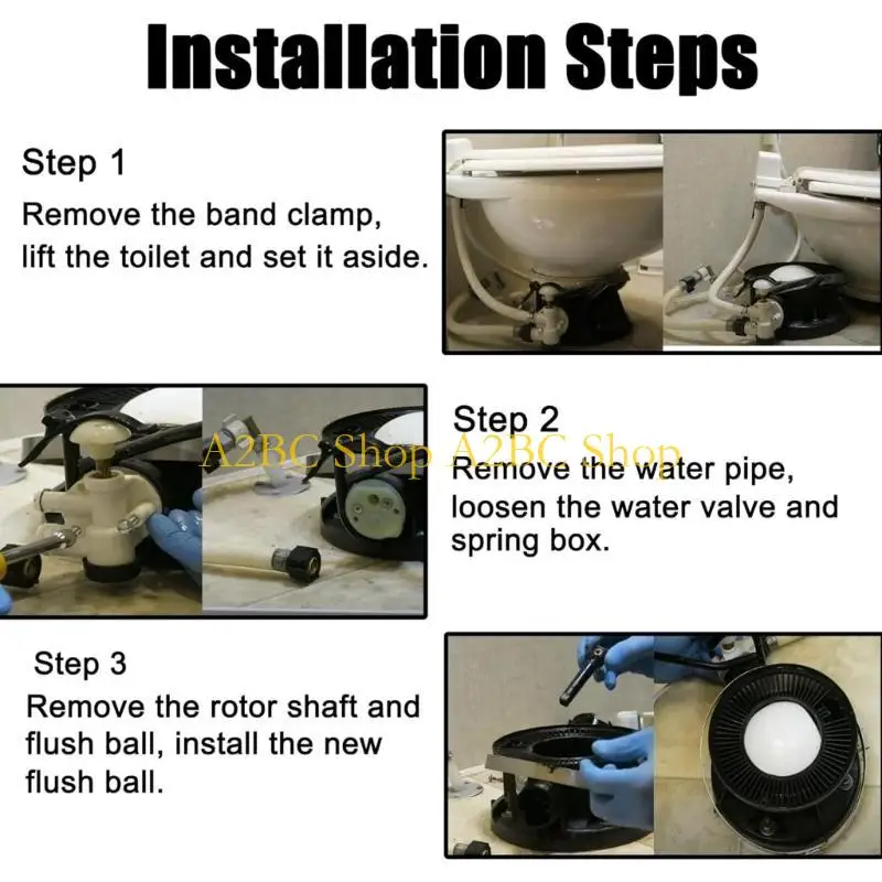 

A2BC Усовершенствованный комплект шариков для смыва лодки для унитазов, обеспечивающий мощную очистку и удобную установку