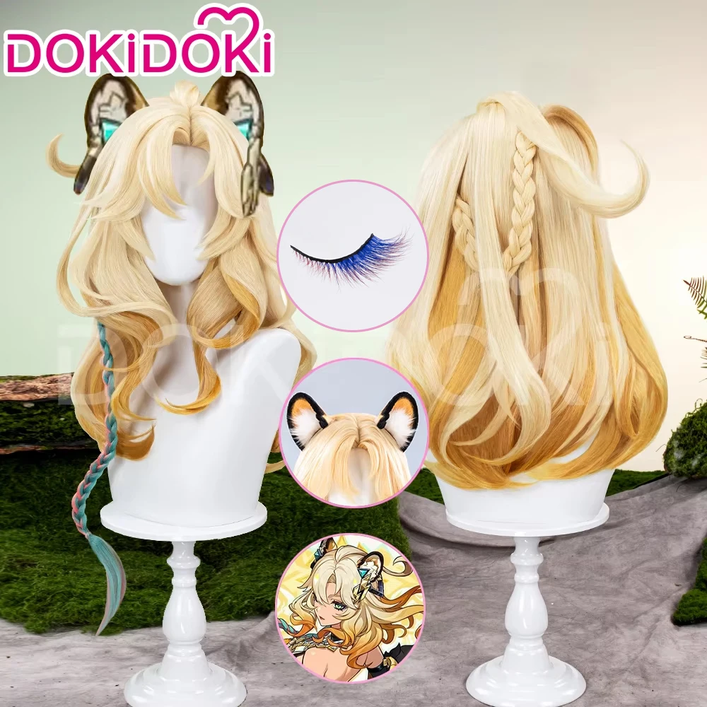 IN STOCK Xilonen Wig Game Genshin Impact Cosplay Wig DokiDoki Women 65cm Long Hair Natlan Xilonen Cosplay Eyelashes Free Wig Cap