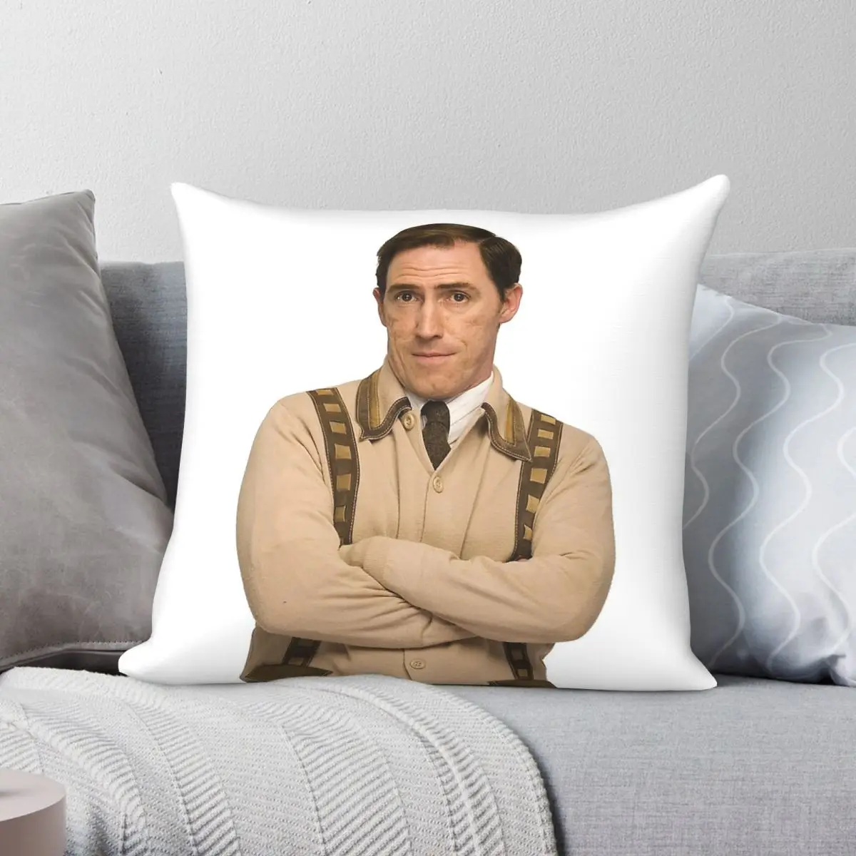 Rob Brydon As Uncle Brynn Square Pillowcase Polyester Linen Velvet Printed Zip Decor Pillow Case Bed Cushion Cover