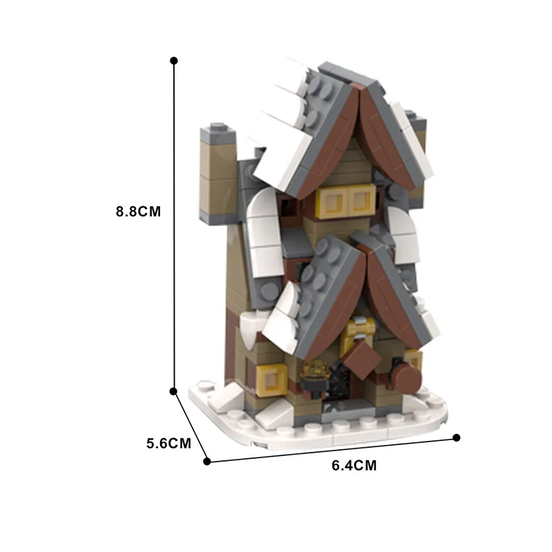 MOC-113716 Building Blocks Magic Movie House Building Model Small particle Street View building blocks Set Gift