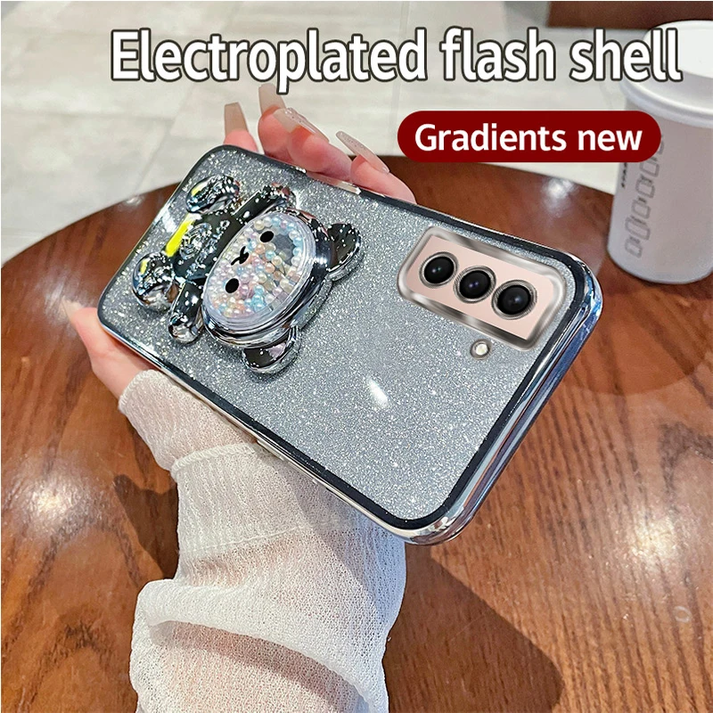 glitter s 21 phone case