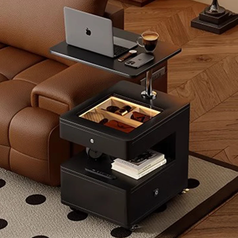 

Organizer Bedroom Nightstand Mobile Cabinets Drawers Bedside Table Luxury Storage Trendy Mesa De Noche Space Saving Furniture