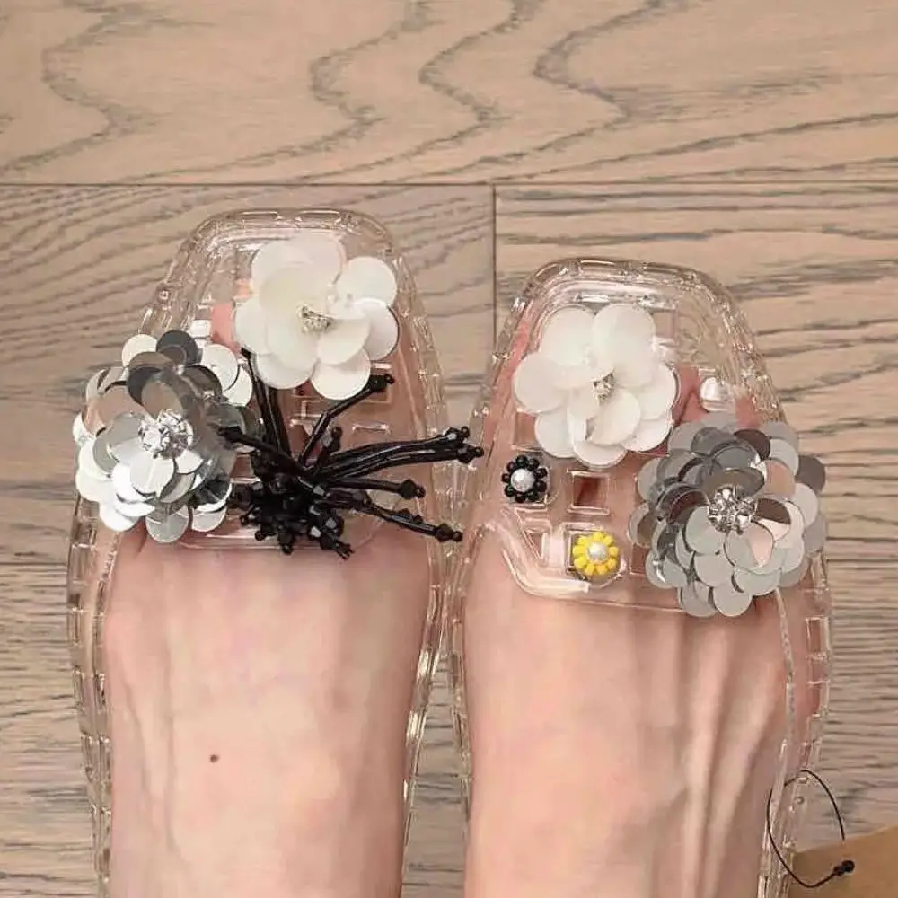 

Crystal Dopamine Jelly Shoe Flowers Beaded Shoes Clips Tassel Pendant Transparent Tassel Shoe Buckles Korean Crystal Shoe Decor