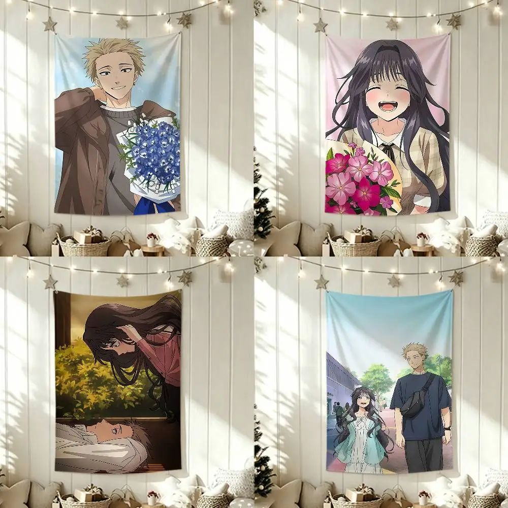 

R-Rintaro T-Tsumugi K-Kaoruko W-Waguri Funny Flags for Bedrooms Home Decor Items Outdoor Decors Garage Decoration Flaga
