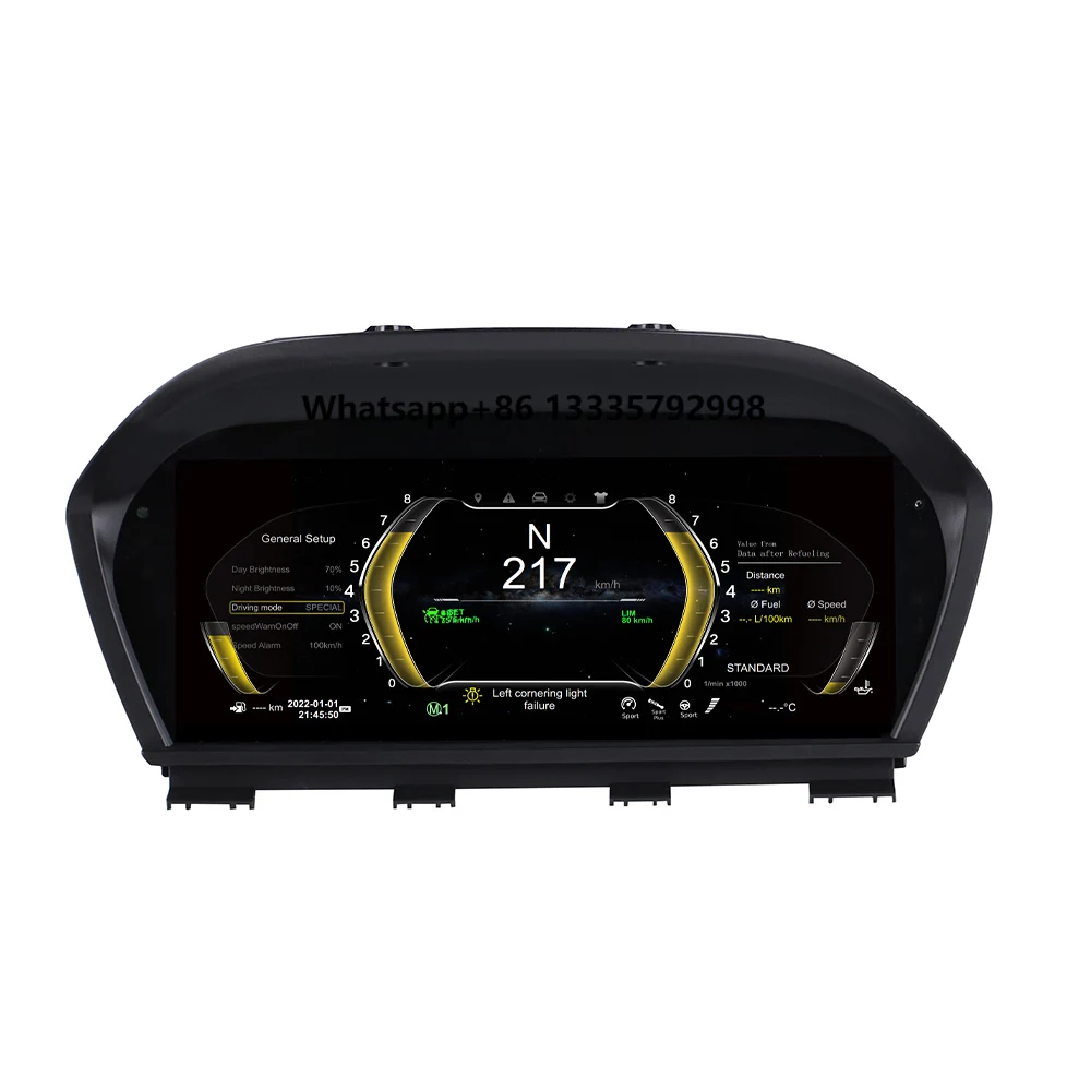 

12.3 Inch Car Digital Odometer Screen Carplay for BMW OId 3 Series LCD Instrument Panel 2005-2012 Speed Meter Virtual Cockpit