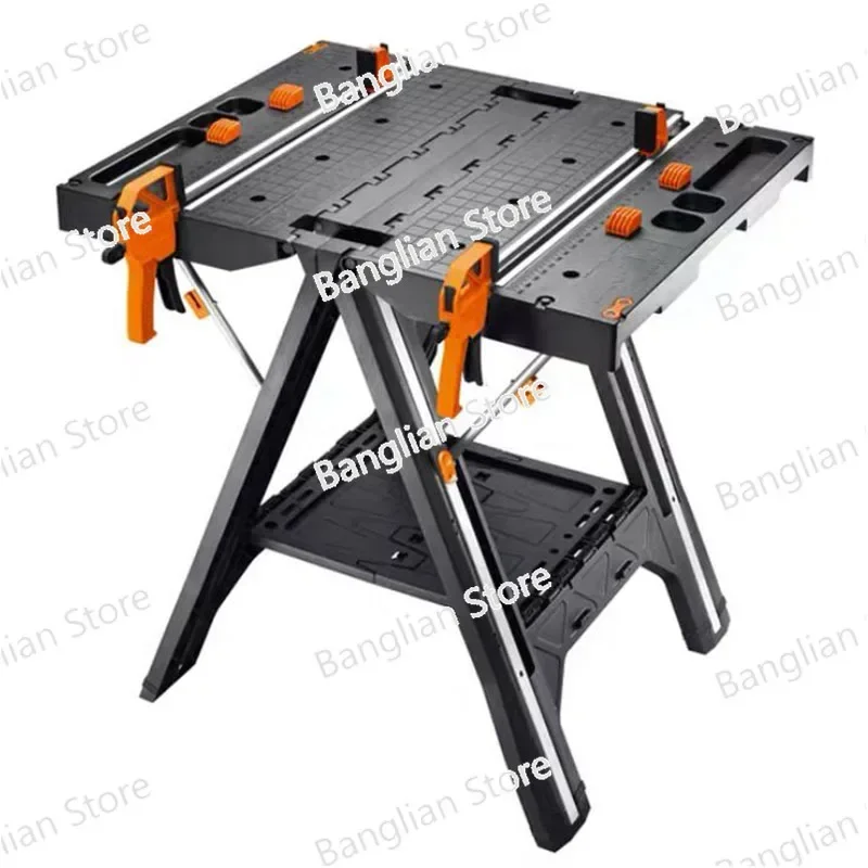 NEW Load 135KG Multifunctional folding woodworking workbench DIY workbench portable tool table strong clamping force tools