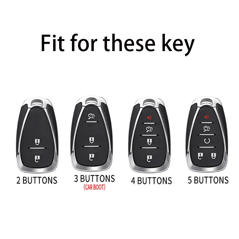 TPU Car Remote Key Case Cover Shell For Chevrolet Chevy Malibu Camaro Cruze Traverse Spark Equinox Sonic Volt Bolt Accessories 2
