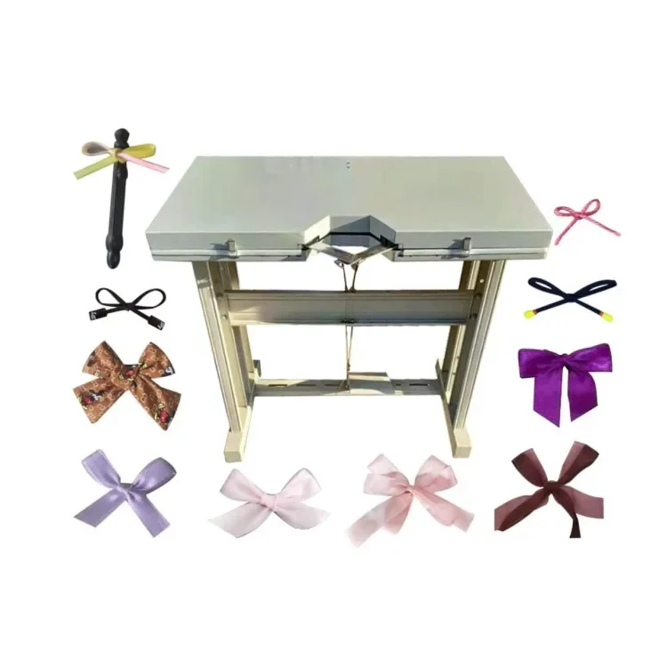 Mini bowknot tying machine ribbon bow making machine for Fabric Ribbon Bow Flowers