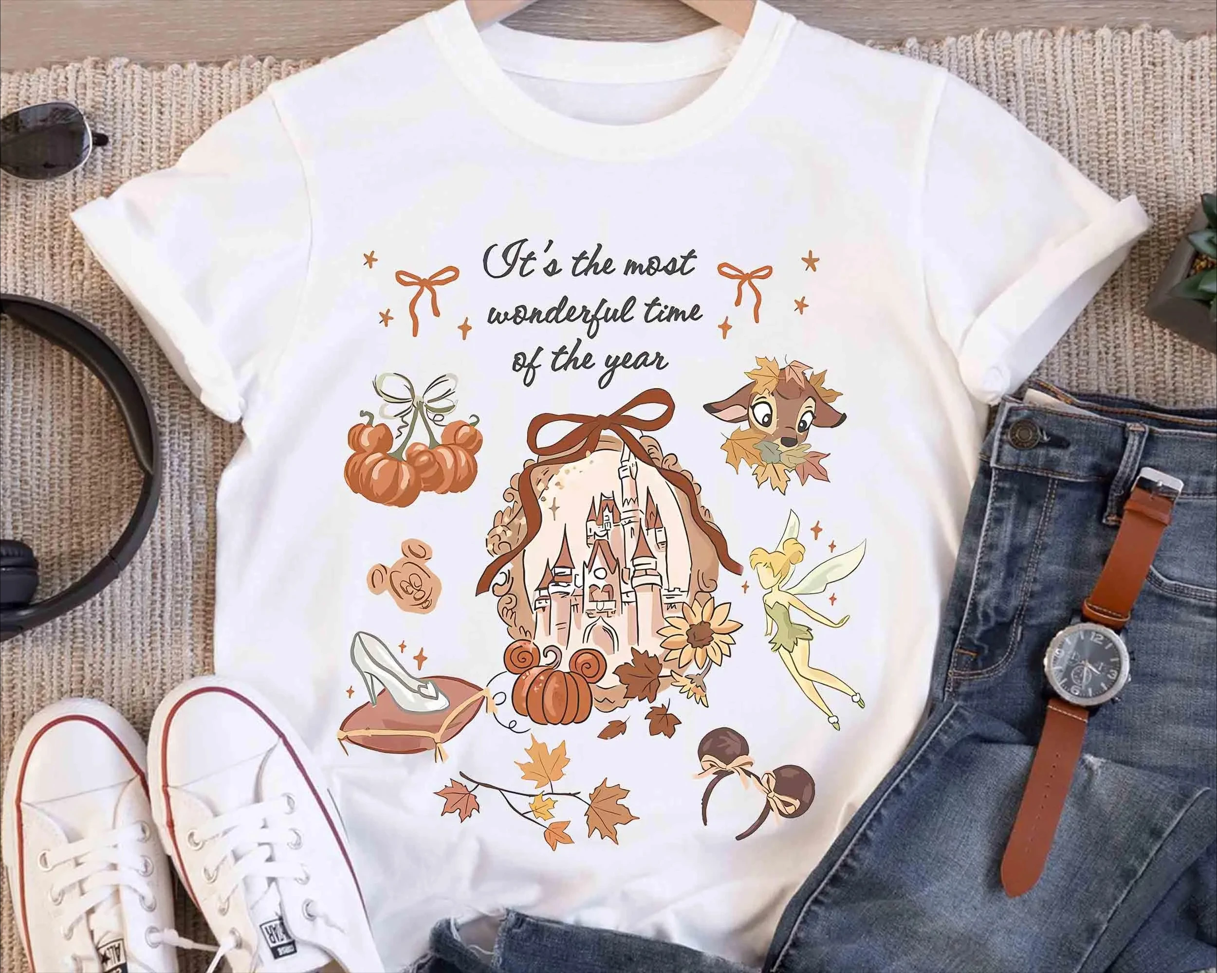 

Watercolor Coquette Bow Disney Mickey Pumpkin Comfort Colors Shirt Fall Vibes Tee Disneyland Halloween Shirt
