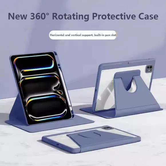 

Rotation Case For iPad Pro 11 2025 M5 Pro 13 2025 M5 11th Air 13 11 A16 Air 5 4 10th 10.9 10.2 Air 6 5 4 3 2 1 9.7 Mini 7 6