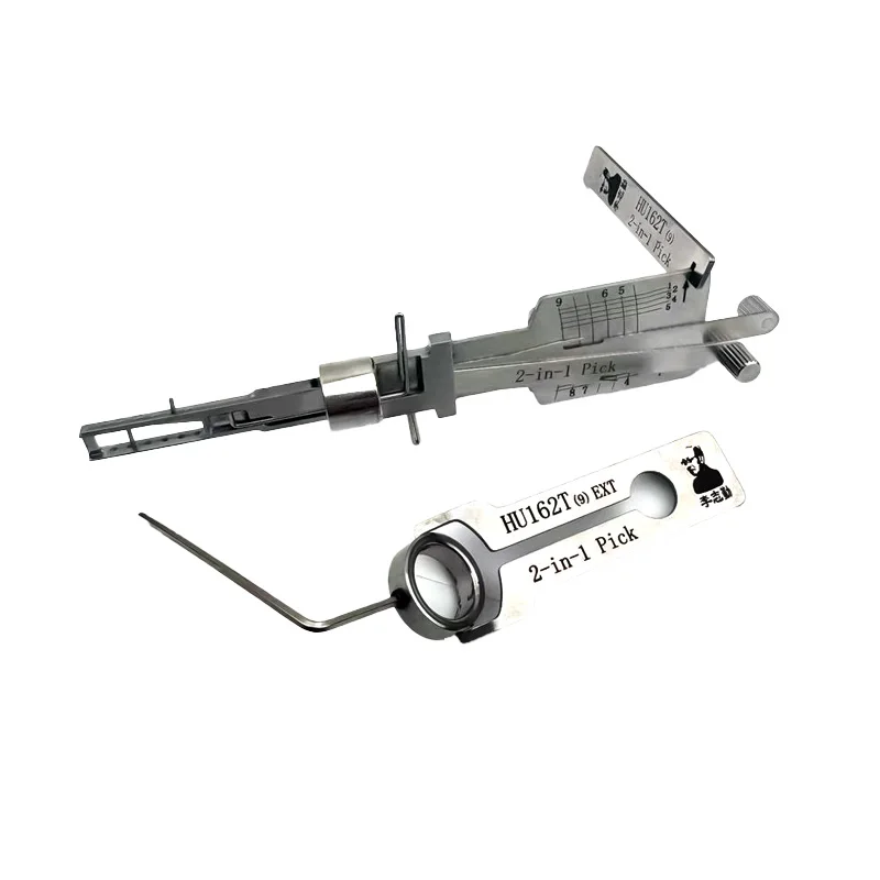 Lishi 2 in 1 Lock Pick HU162T(9) EXT Original Car Door Open Decoder Ignition for Volkswagen New Skoda Models Vertical Milling