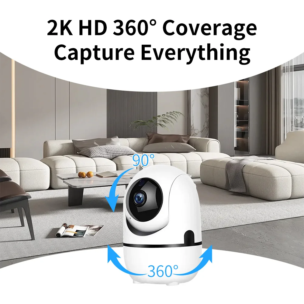 2.4G/5G واي فاي كاميرا IP المنزل الذكي تتبع السيارات 1080P كامل للرؤية الليلية شبكة لاسلكية CCTV فيديو كاميرا مراقبة الطفل OK APP