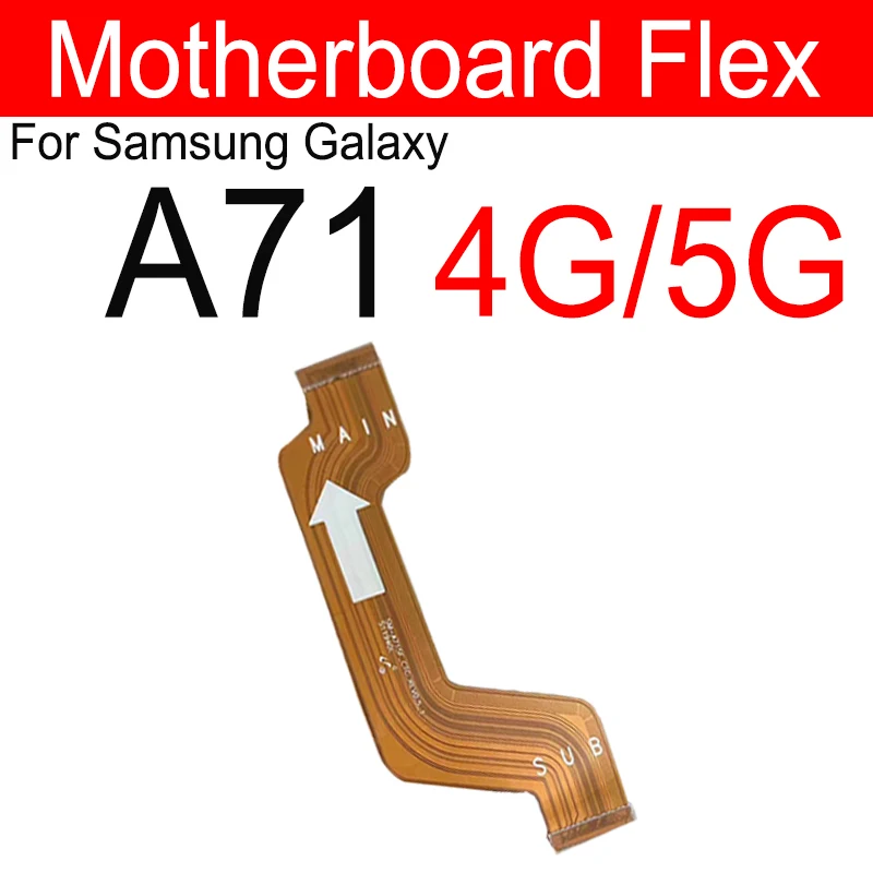 For Samsung A21 A21S A31 A32 A41 A42 A51 A52 A71 A72 4G 5G Motherboard Flex Cable Mainboard Flex Ribbon Connector Parts