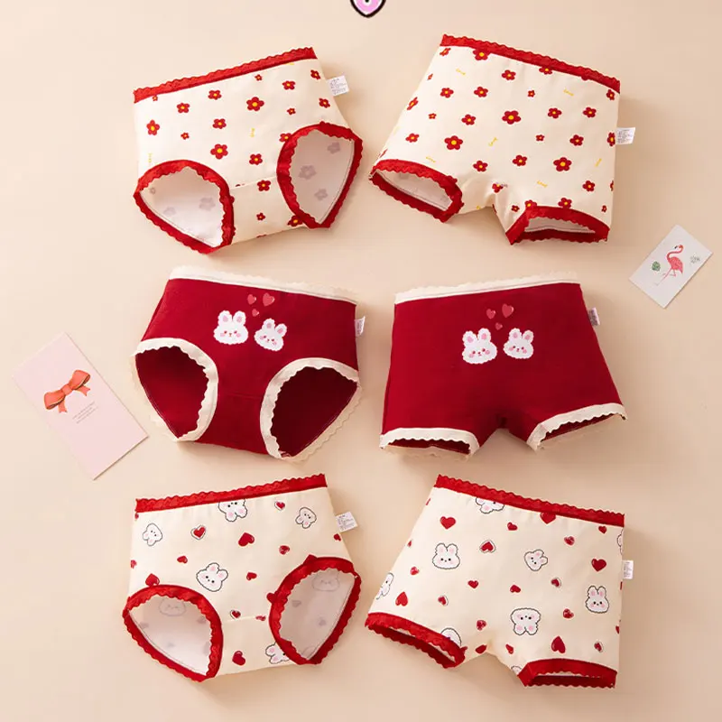 3pcs/lot Girls Panties Cartoon Briefs for Kids Cotton Children Underwear Teenager Underpants Baby Thongs Toddler Clothing