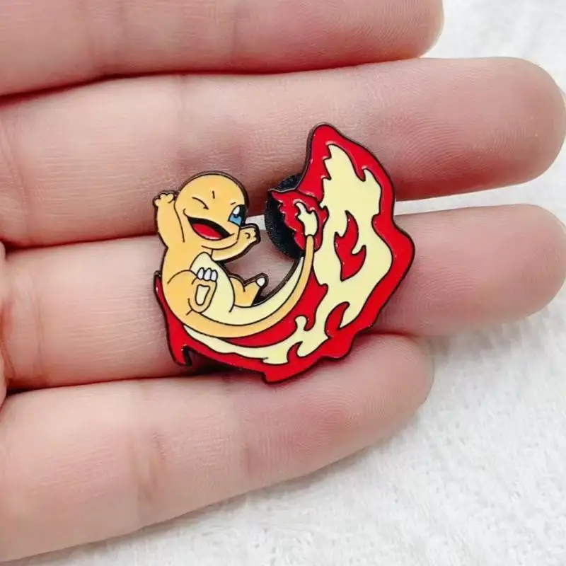 8pcs alloy drip oil cartoon baby peripheral brooch badge, the best choice for gifts view 3