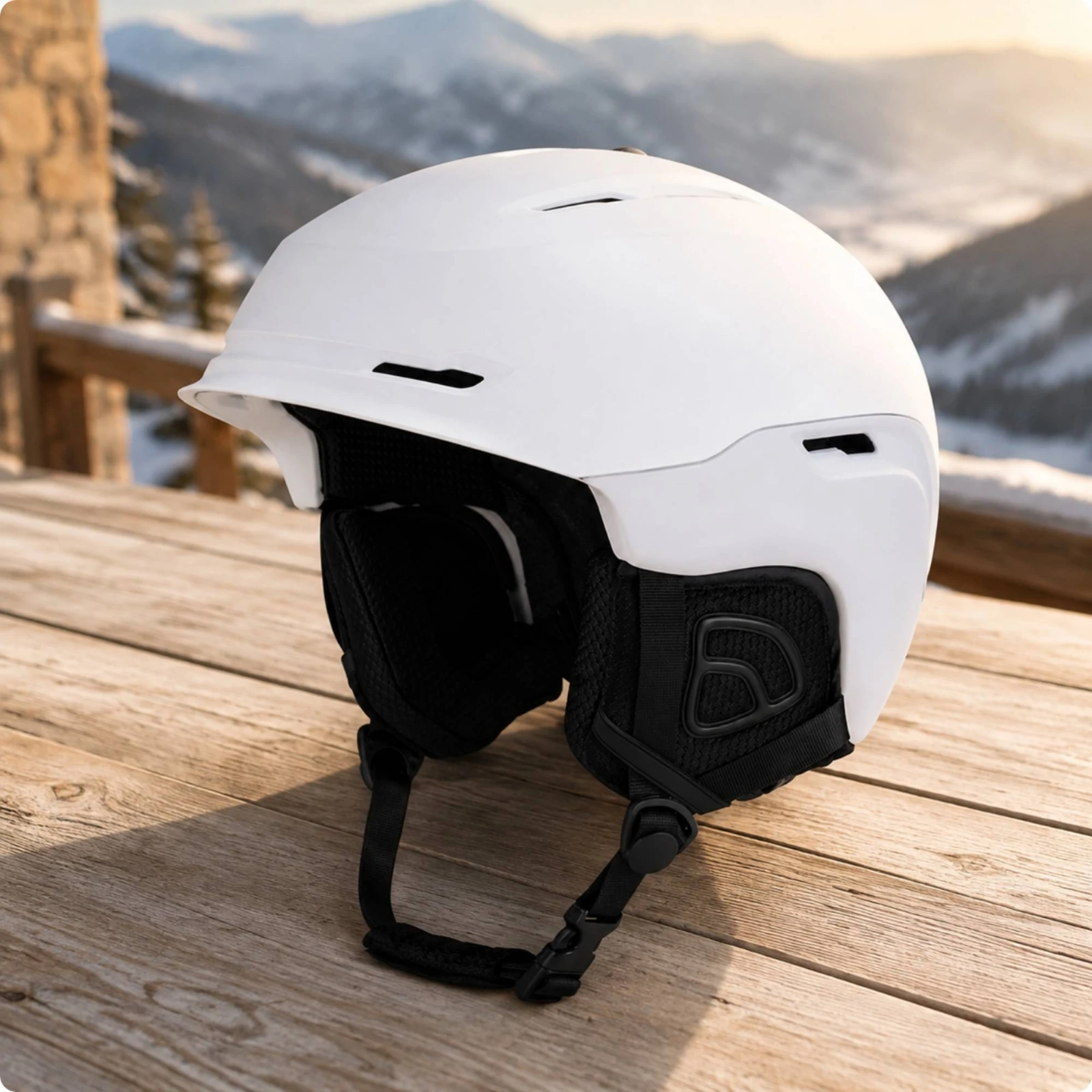 Ski Helmet with Padded Ear Coverage Warm XL Winter Sports Helmet Safeguarding Headgear Adjustable Ventilated for Skiing
