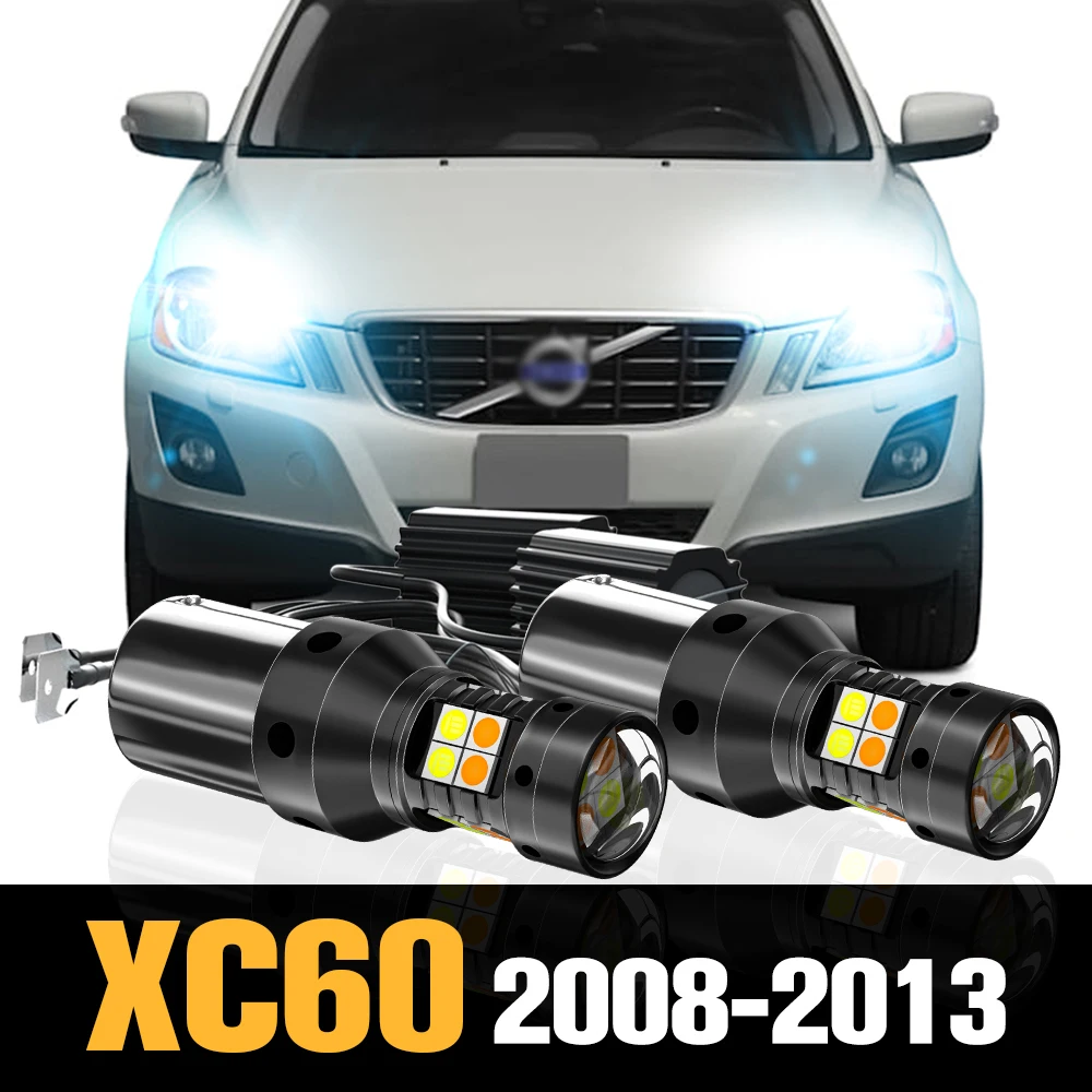 

"2pcs Canbus LED Dual Mode Turn Signal+Daytime Running Light DRL Accessories For Volvo XC60 I 2008-2013 2009 2010 2011 2012"