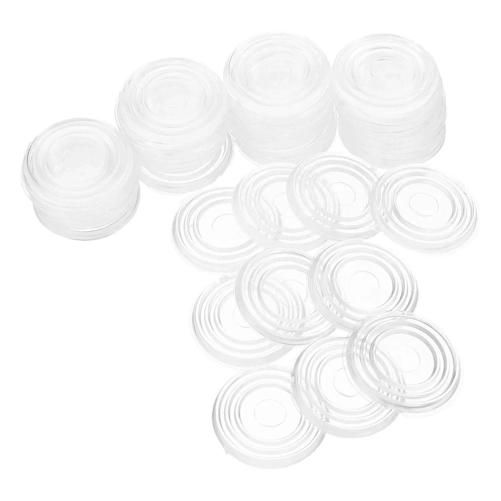 

200 Pcs Glass Anti-slip Mat Kitchen Cabinet Bumpers Clear Table Top Pads Non Skid Furniture