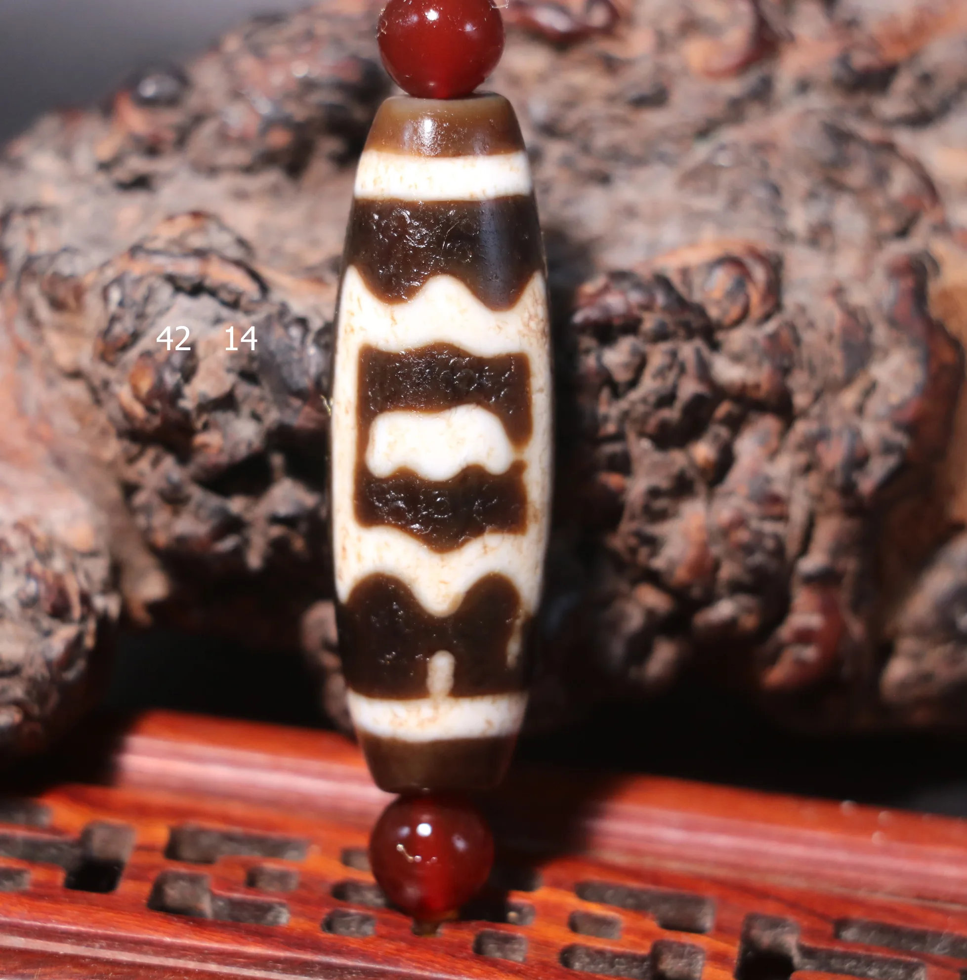 Magic Power Energy Tibetan Old Agate Dapeng Bird Freedom dZi Bead Amulet Fit For Making Bracelet UPD211026A2 Timestown Sauces