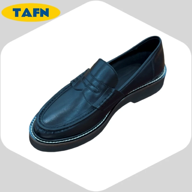 ترجمة جميلة أحذية رجالية بسيطة ذات ملمس متقدم للأعمال والاستخدام غير الرسمي أحذية بدون كعب سهلة الارتداء للرجال AE2813 #4