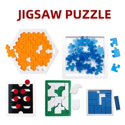 Newest Plastic IQ Jigsaw Puzzles Children Educational 3D Puzzles Games Toys Brain Teaser Gifts for Adult