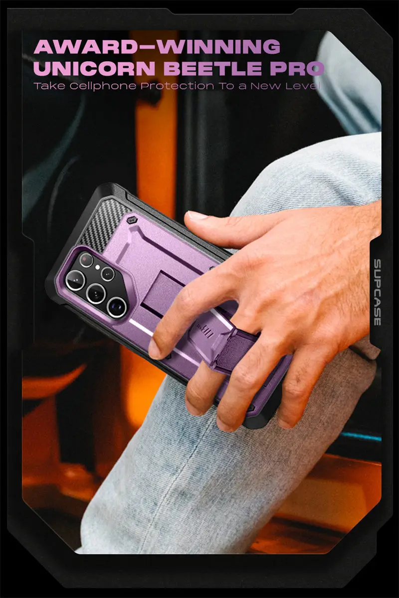 SUPCASE For Samsung Galaxy S22 Ultra Case (2022) 6.8 inch UB Pro Full-Body Holster Cover WITHOUT Built-in Screen Protector