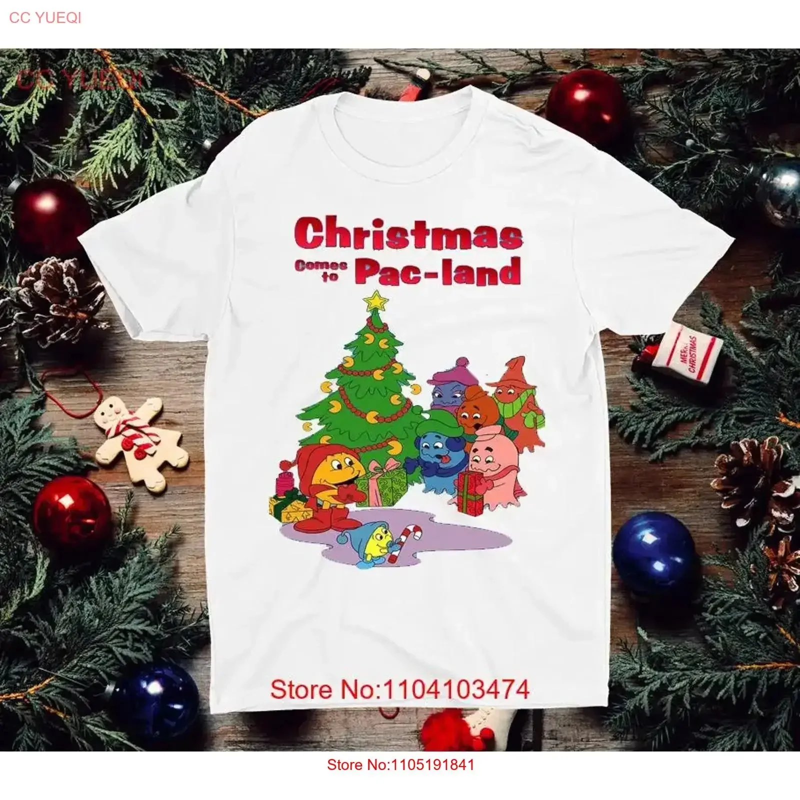 Christmas Comes to Pac Land Cotton T Shirt S 5XL CO344 vintage Washed Stretched Casual Versatile Unisex homme Soft Stylish