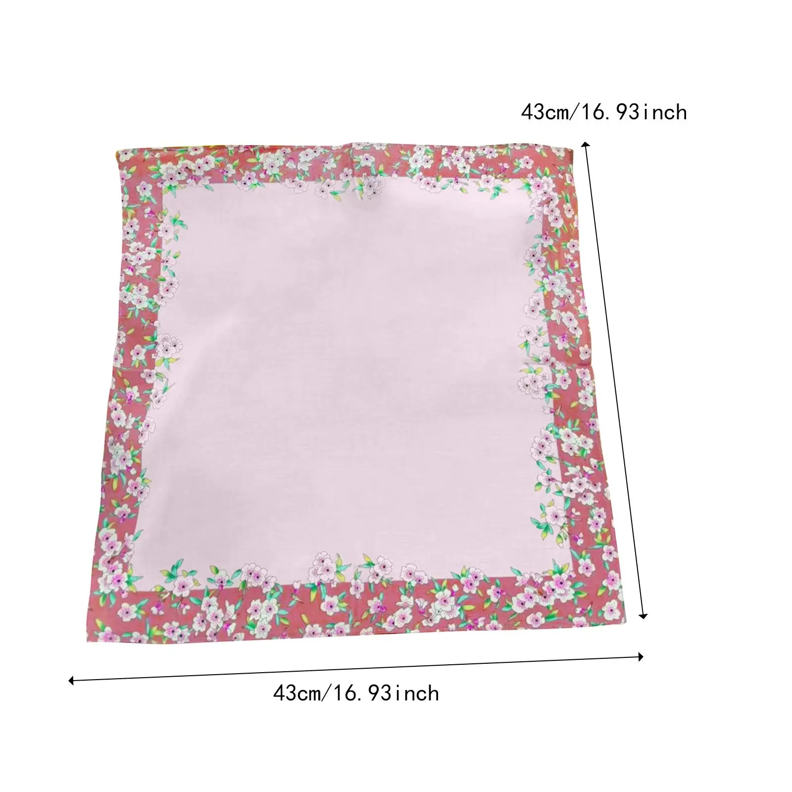 10 個女性綿ハンカチバンダナハンカチソフトレディースギフトスクエアエレガントヴィンテージスタイルレディースハンカチハンカチ