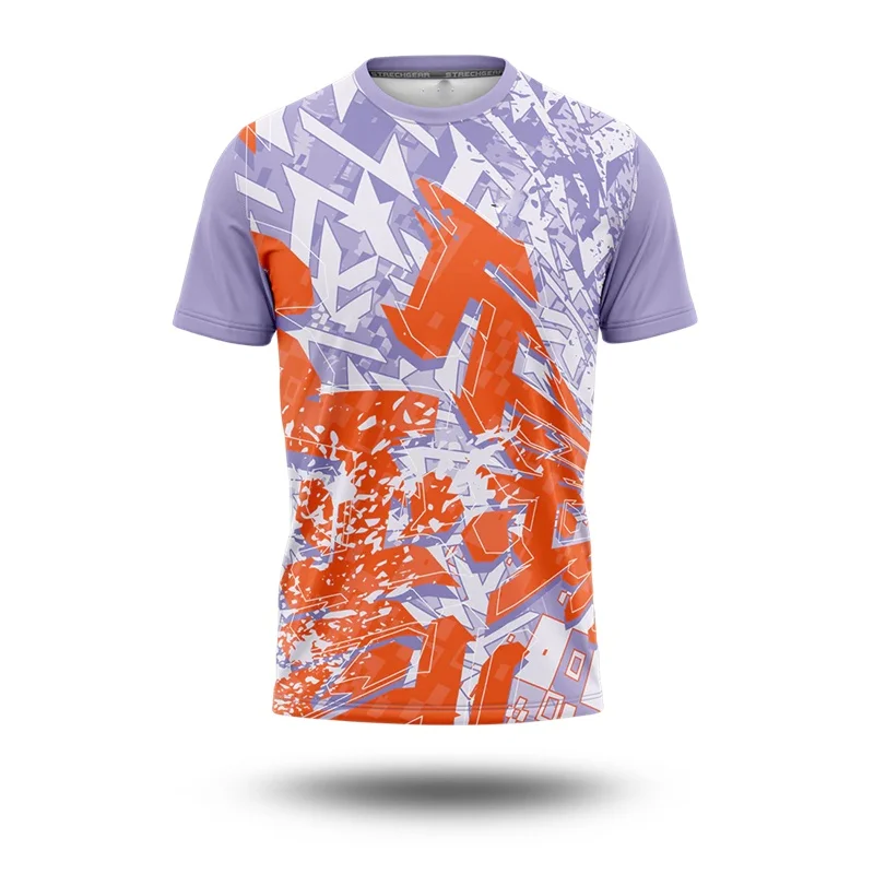 3D Print Geometric Splicing T-Shirt For Men Colorful Pattern Tees Summer Fashion Street Short Sleeve Tops Loose O-Neck T Shirts
