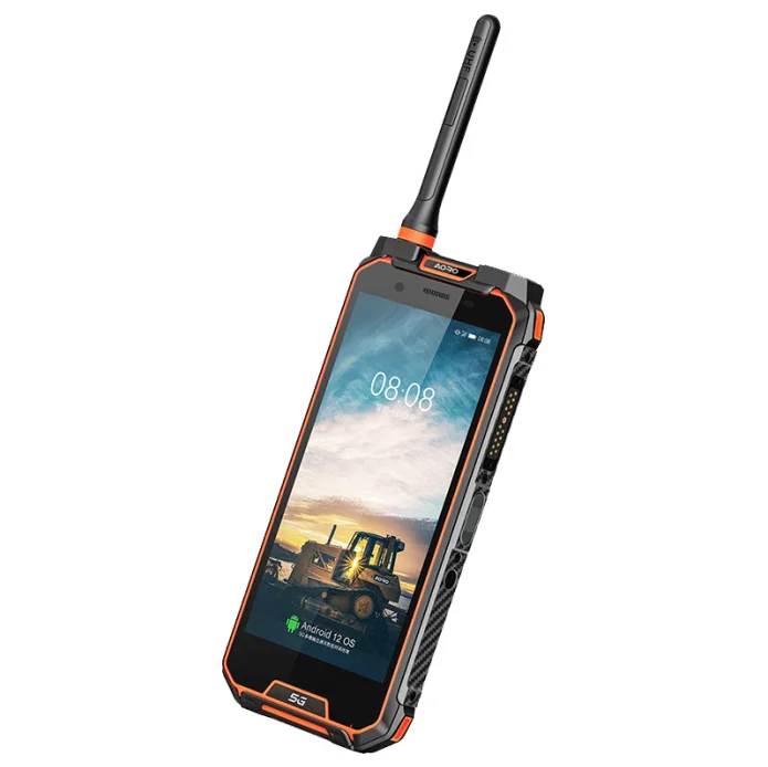 M5 AORO [ไม่มีกล้อง] จอแสดงผล HD 6.0 "IP68 โทรศัพท์ 400-470MHz ช่วงความถี่ Android Walki Talki