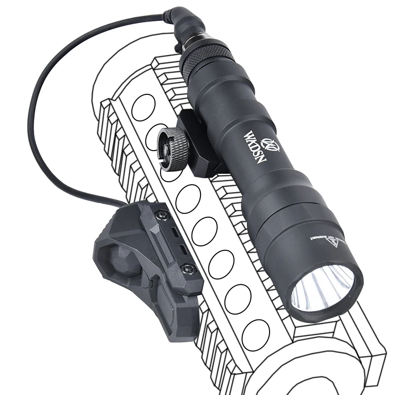 Tactical Surefir SF M600DF Flashligh 1400Lumen HighPower M600 White LED Hunting Scout Light AXON Switch Fit 20MM Picatinny Rail