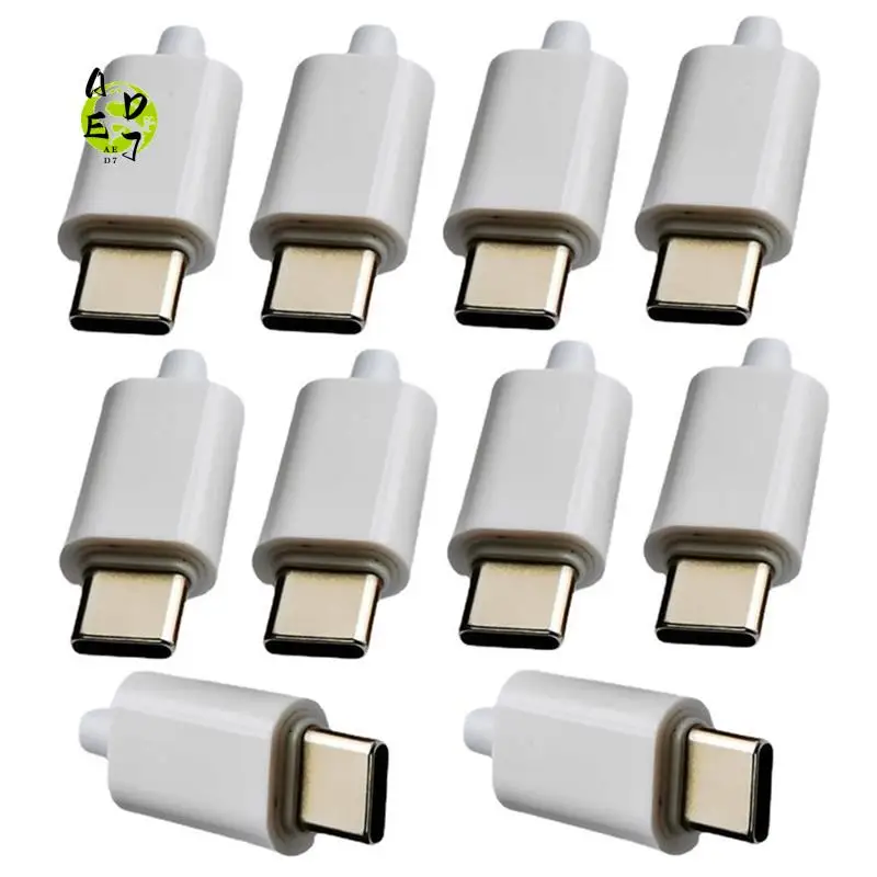 AED7-10Pcs 12V PD/QC Decoy Board Fast Charge Module With Shell PD 2 3.0 DC Trigger USB Type-C Male QC4 Charge Connector