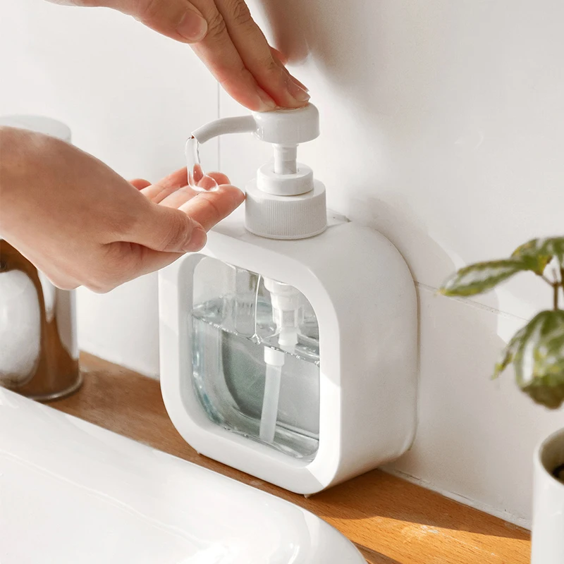 Hot 300ml Bathroom Soap Dispensers Refillable Lotion Shampoo Shower Gel Holder Portable Travel Dispenser Empty Bath Pump Bottle