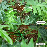 Flower Plant Stem Support Stakes Climbing Houseplant Stand Frame Plastic Garden No Stake Trellis Indoor Plant Holder Rack Hoops 5