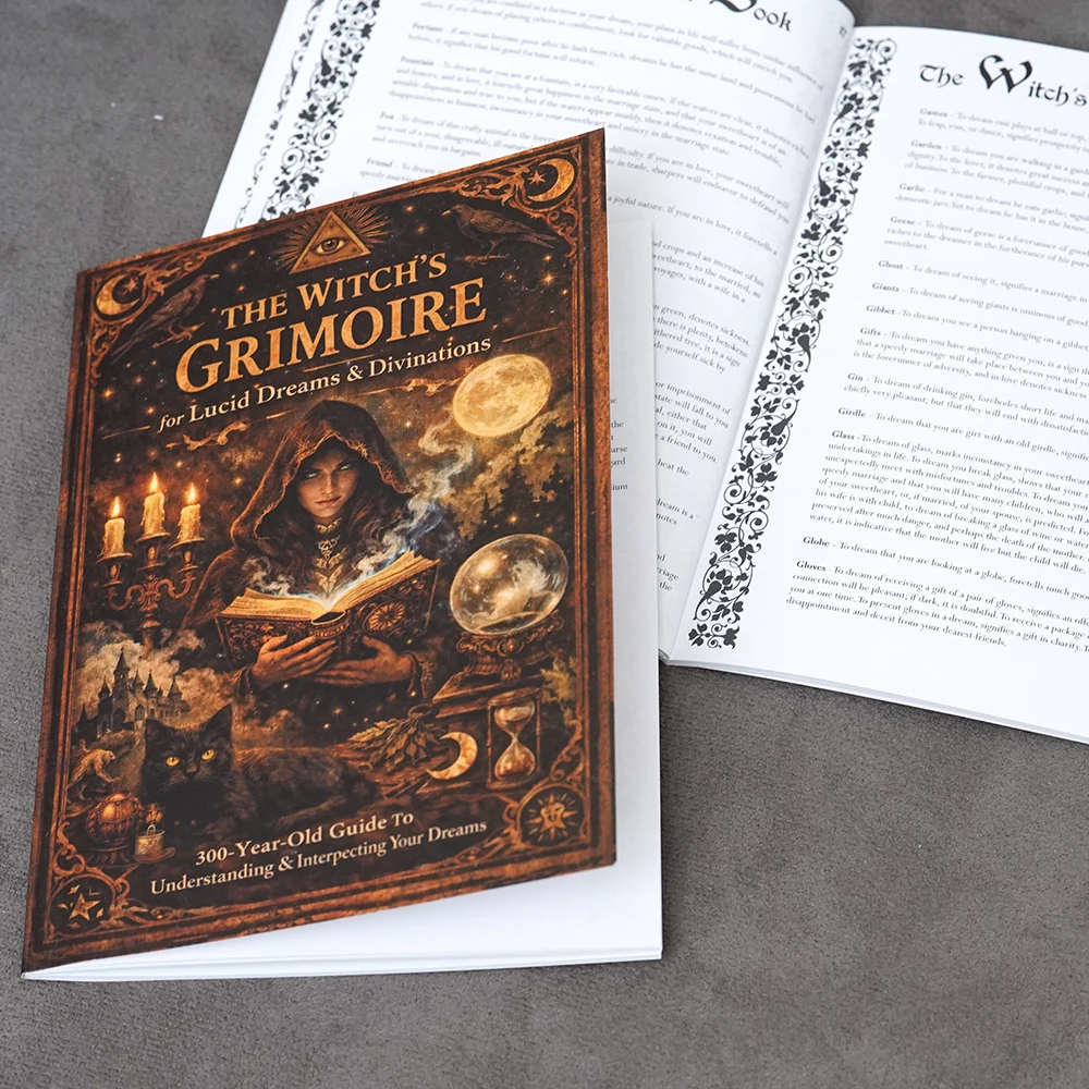 Witch's Dream Witch's Workbook Plan 300 Years Old Grimoire for Lucid Dreams Interpretations 47 Pages Workbook the Meanings of Dr