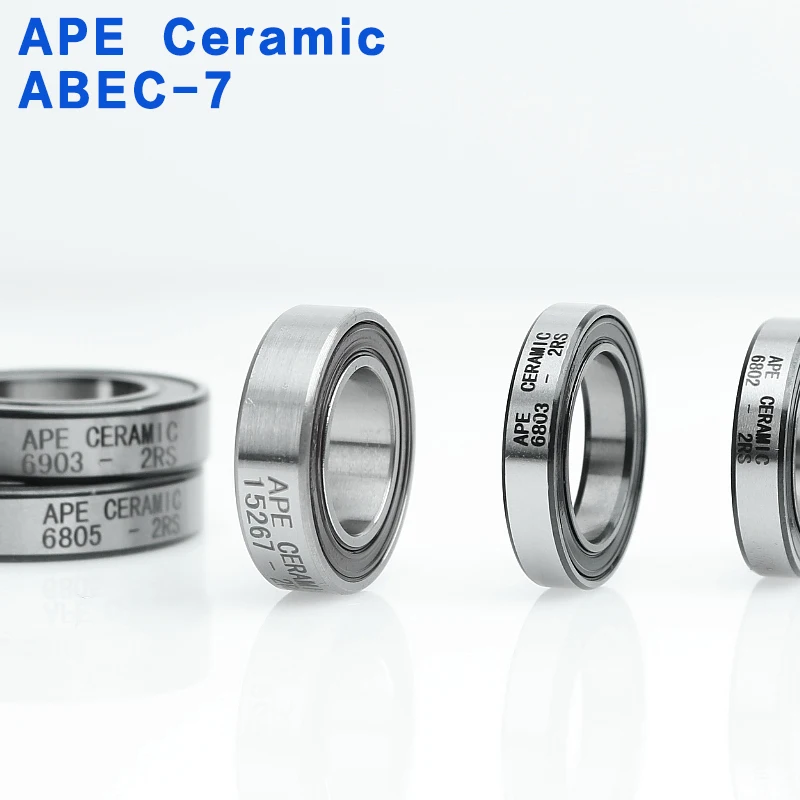 1 pcs of 6902 bicycle hybrid ceramic bearing ABEC-7 6802 6803 6805 6000 6001 6903 15267 17287 18307 -2RS mountain bike bearings