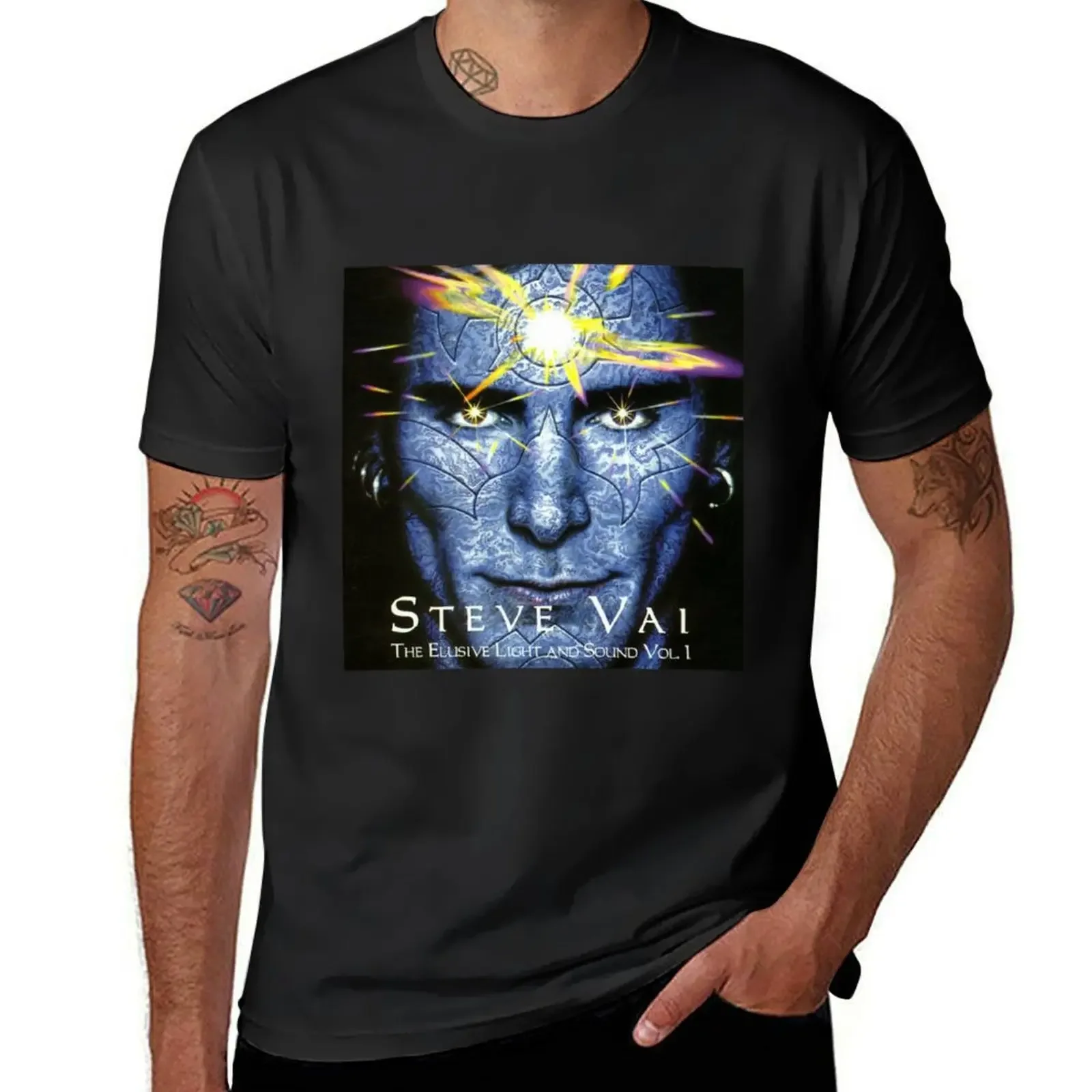 Steve Vai the elusive light and sound volume T-Shirt kawaii clothes plus size clothes men workout shirt