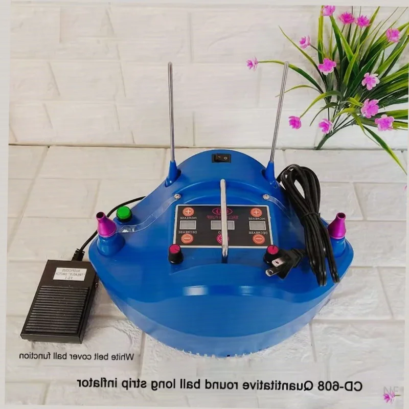 NF New CD608 New Quantitative Timing Counting Inflator Comes With A Set Of Balls Function Portable Electric Balloon Pump