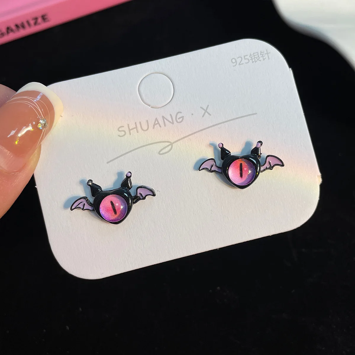 Fashion Lovely Blue Monster Anime Earrings for Women Girls Y2k Funny Animal Cat Eyes Earring Halloween Party Gift Wholesale