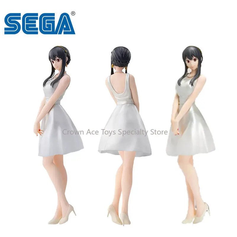 SEGA SPY×FAMILY Anime Figure Yor Forger Party Dress Action Figure Trendy Toys for Kids Holiday Gift Collectible Model Ornaments