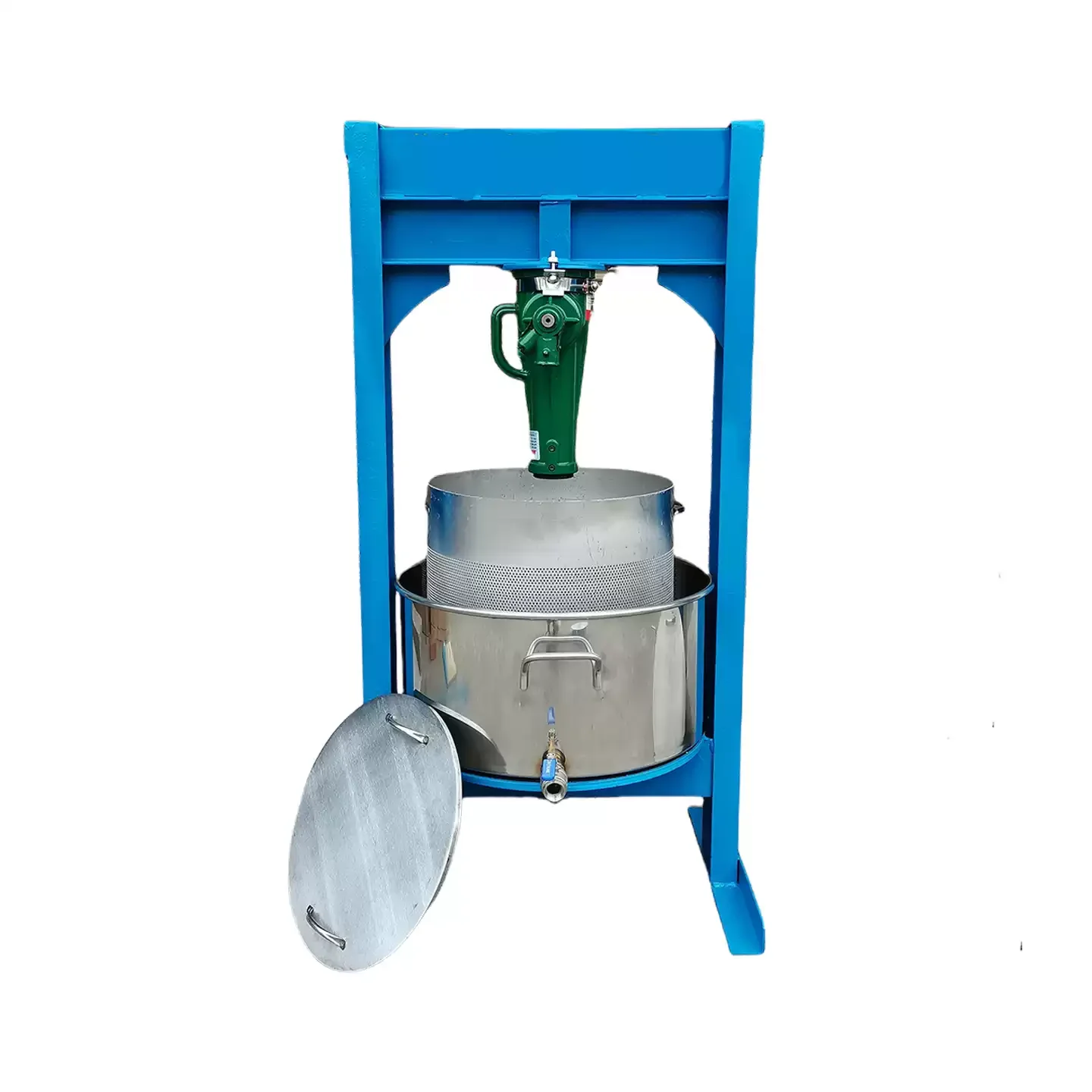 Large Capacity Stainless Steel Hydraulic Jack Squeezer Multifunctional Manual Honey Oil Wine Lees TCM Medicine Press Equipment f